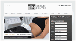 Desktop Screenshot of elitehealthcenter.com